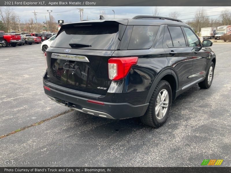 Agate Black Metallic / Ebony 2021 Ford Explorer XLT