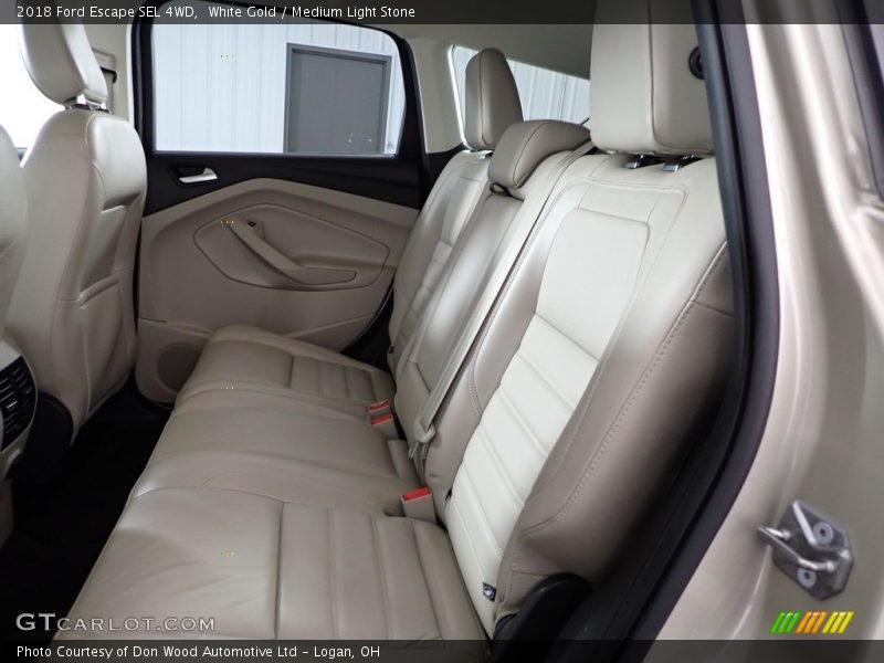 White Gold / Medium Light Stone 2018 Ford Escape SEL 4WD