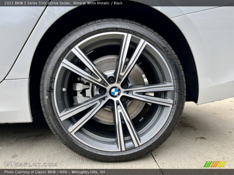 Mineral White Metallic / Black 2023 BMW 3 Series 330i xDrive Sedan