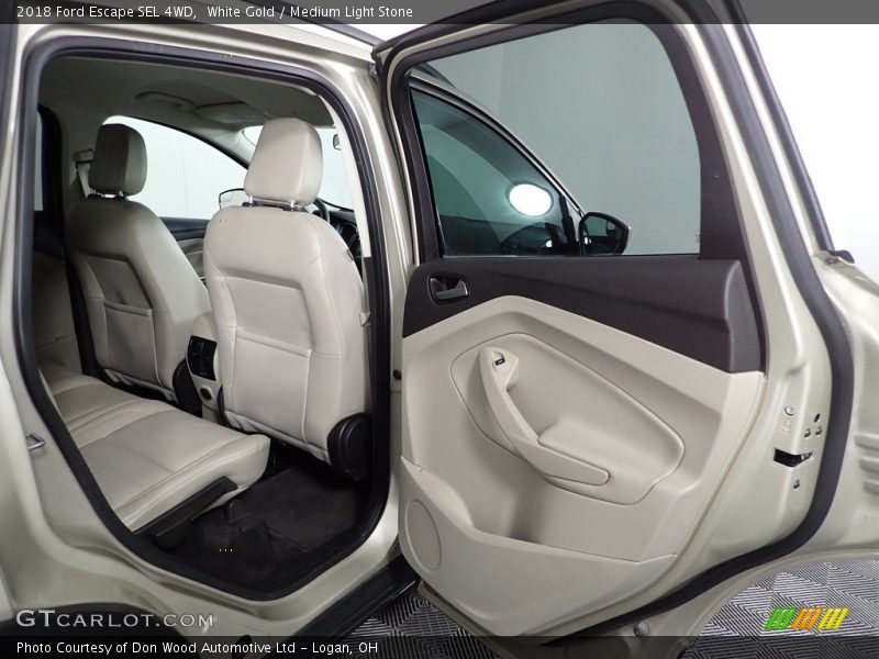 White Gold / Medium Light Stone 2018 Ford Escape SEL 4WD