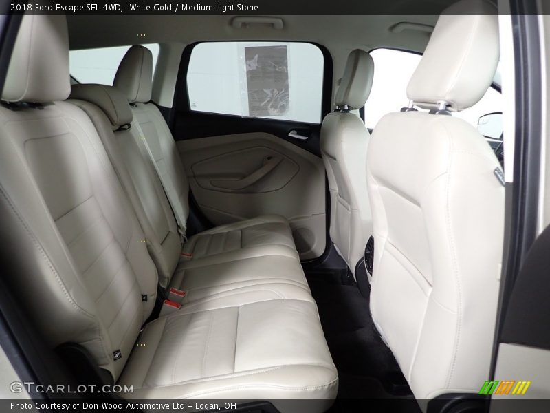 White Gold / Medium Light Stone 2018 Ford Escape SEL 4WD