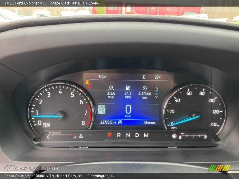 Agate Black Metallic / Ebony 2021 Ford Explorer XLT