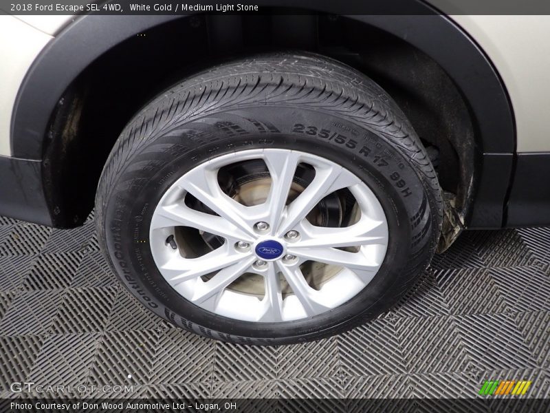 White Gold / Medium Light Stone 2018 Ford Escape SEL 4WD
