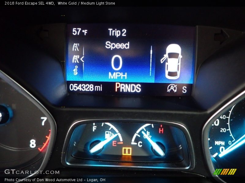 White Gold / Medium Light Stone 2018 Ford Escape SEL 4WD