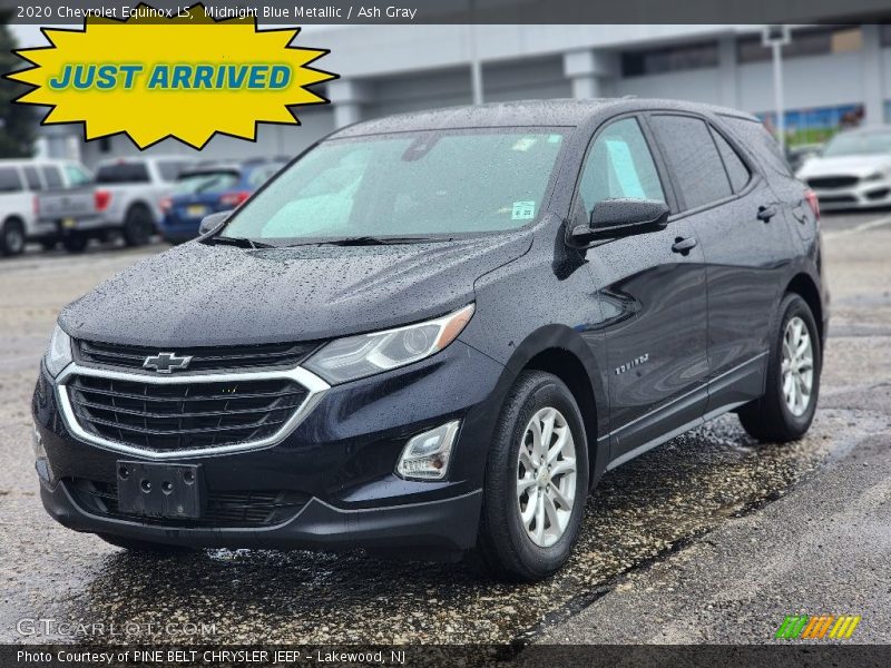 Midnight Blue Metallic / Ash Gray 2020 Chevrolet Equinox LS