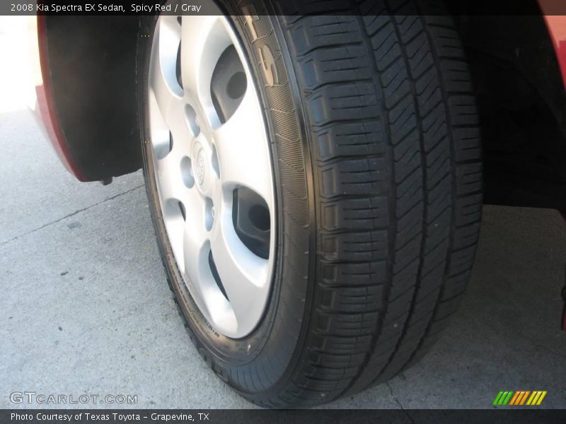 Spicy Red / Gray 2008 Kia Spectra EX Sedan