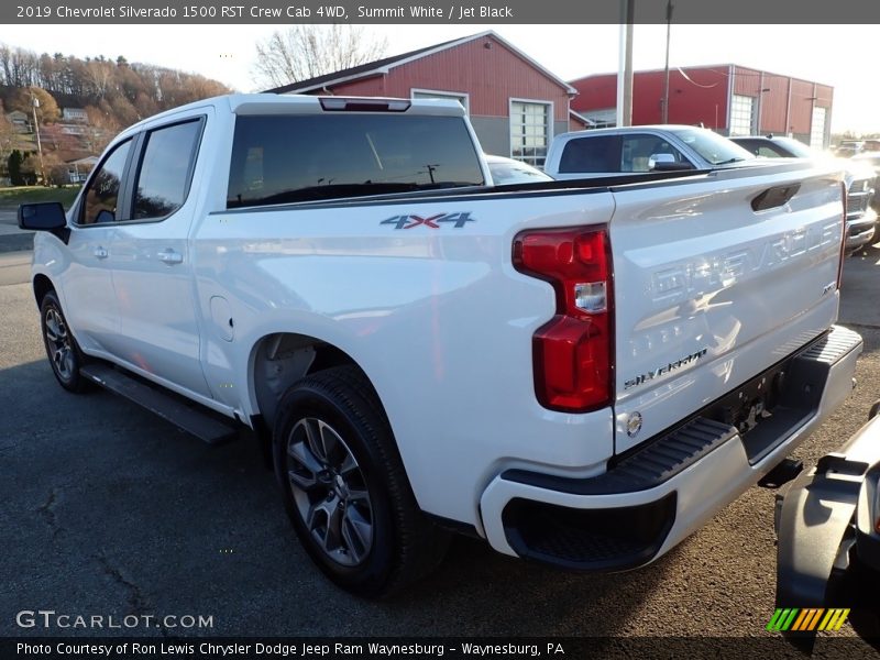 Summit White / Jet Black 2019 Chevrolet Silverado 1500 RST Crew Cab 4WD