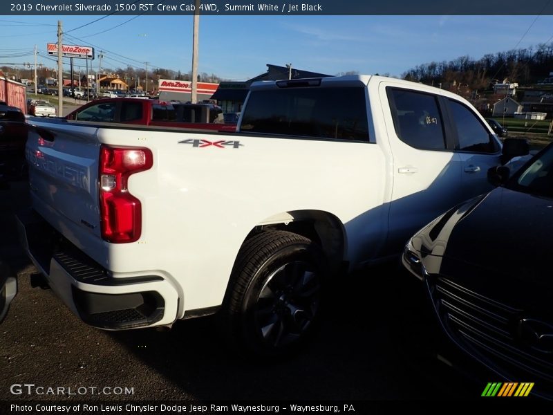 Summit White / Jet Black 2019 Chevrolet Silverado 1500 RST Crew Cab 4WD