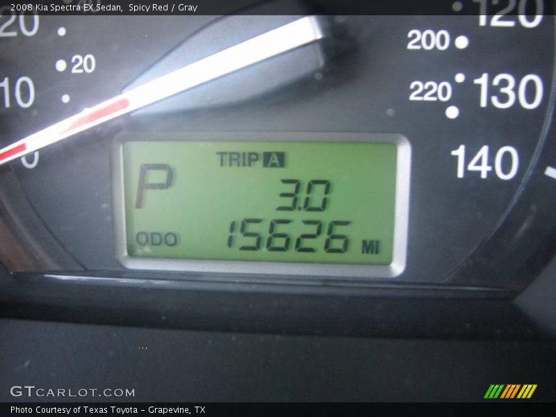 Spicy Red / Gray 2008 Kia Spectra EX Sedan