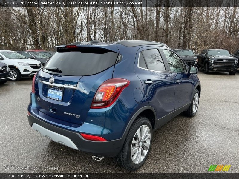 Deep Azure Metallic / Shale/Ebony Accents 2020 Buick Encore Preferred AWD