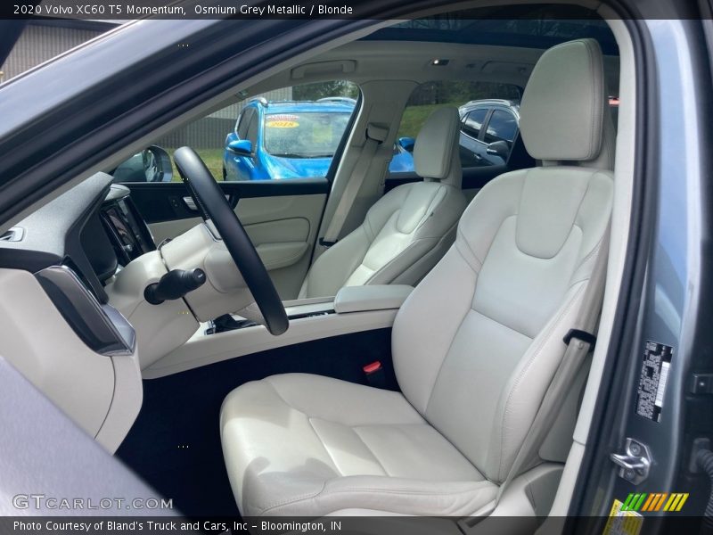  2020 XC60 T5 Momentum Blonde Interior