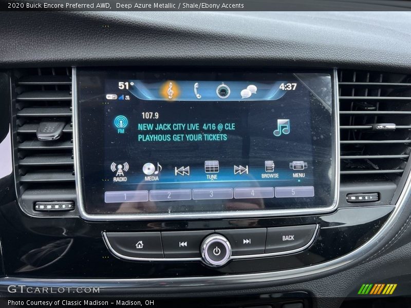 Deep Azure Metallic / Shale/Ebony Accents 2020 Buick Encore Preferred AWD
