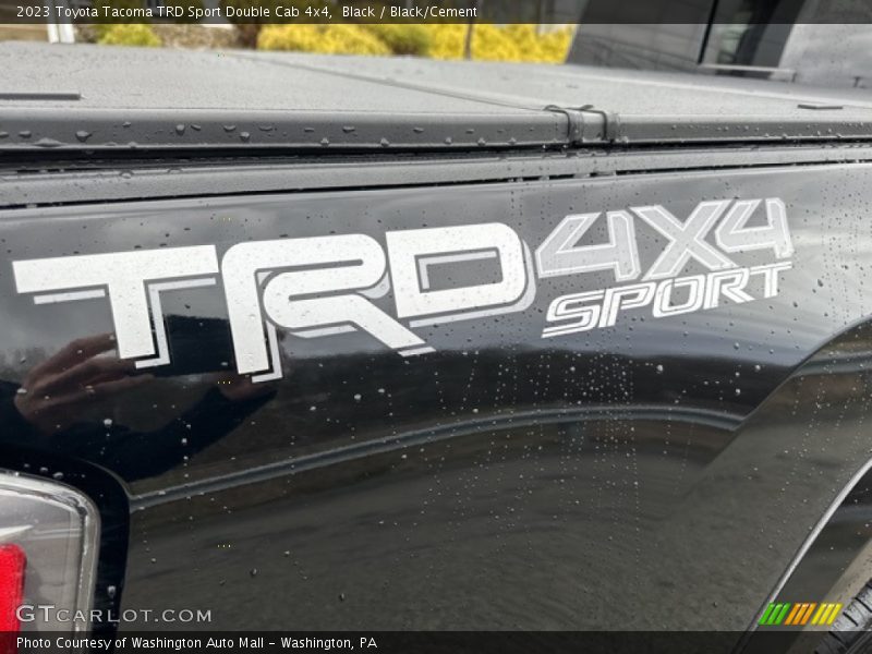 Black / Black/Cement 2023 Toyota Tacoma TRD Sport Double Cab 4x4