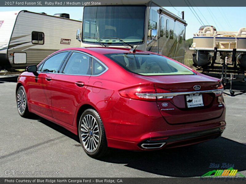 Ruby Red / Medium Light Stone 2017 Ford Fusion SE