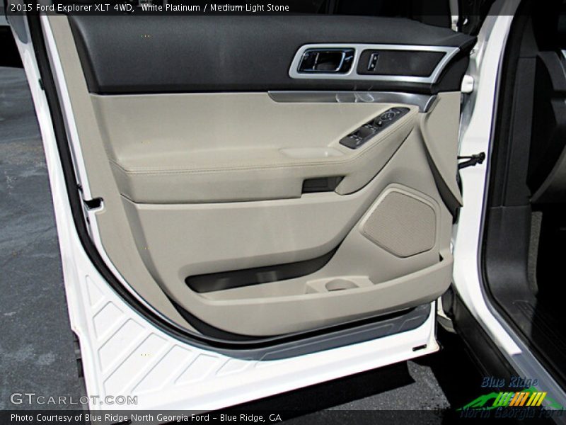 White Platinum / Medium Light Stone 2015 Ford Explorer XLT 4WD