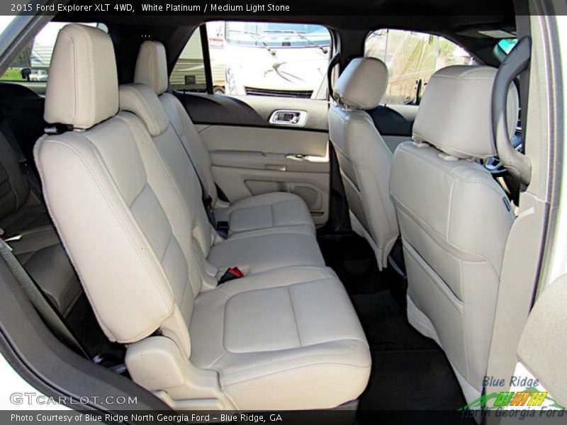 White Platinum / Medium Light Stone 2015 Ford Explorer XLT 4WD