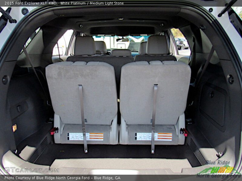 White Platinum / Medium Light Stone 2015 Ford Explorer XLT 4WD