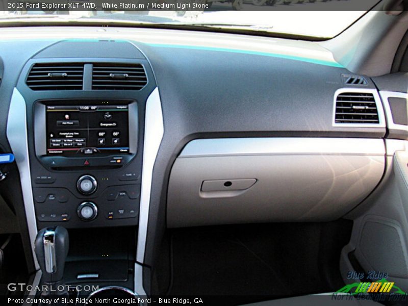 White Platinum / Medium Light Stone 2015 Ford Explorer XLT 4WD