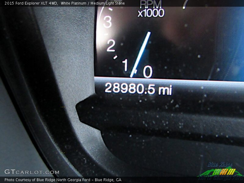 White Platinum / Medium Light Stone 2015 Ford Explorer XLT 4WD