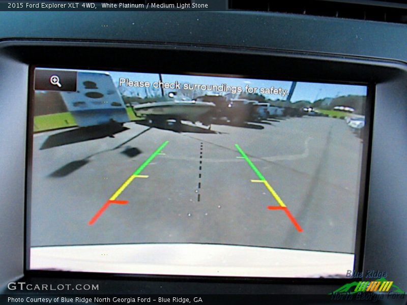White Platinum / Medium Light Stone 2015 Ford Explorer XLT 4WD