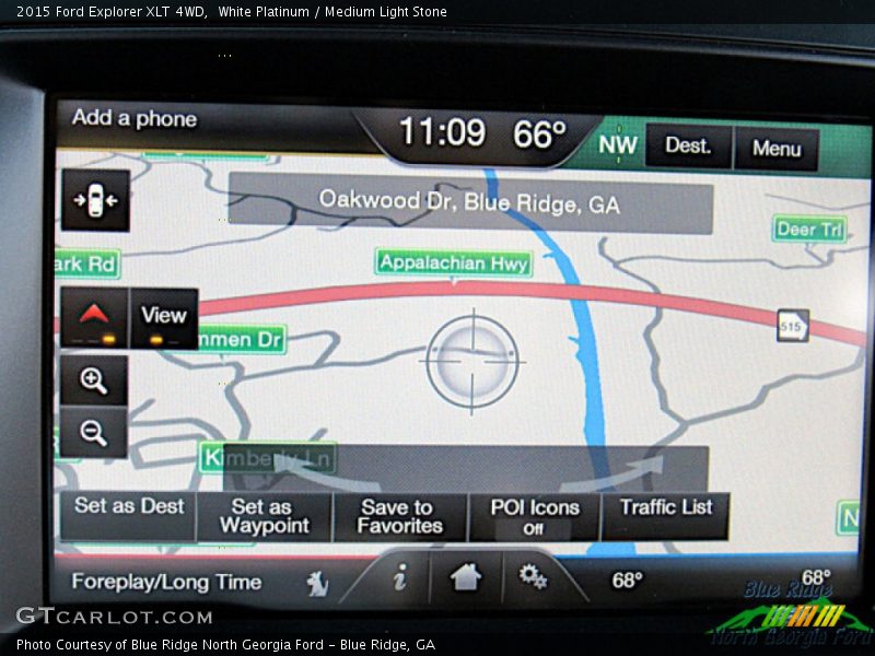 White Platinum / Medium Light Stone 2015 Ford Explorer XLT 4WD