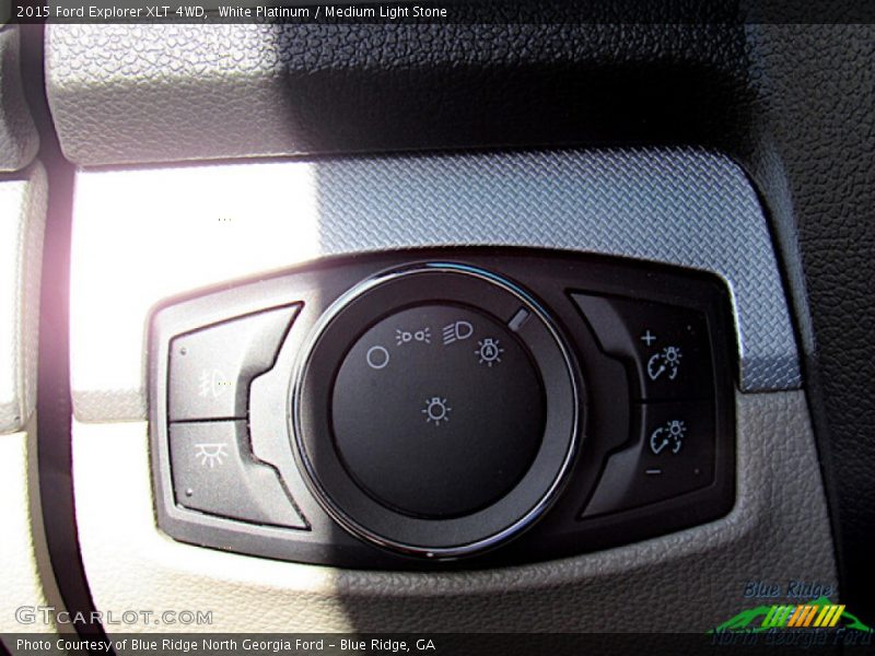 White Platinum / Medium Light Stone 2015 Ford Explorer XLT 4WD