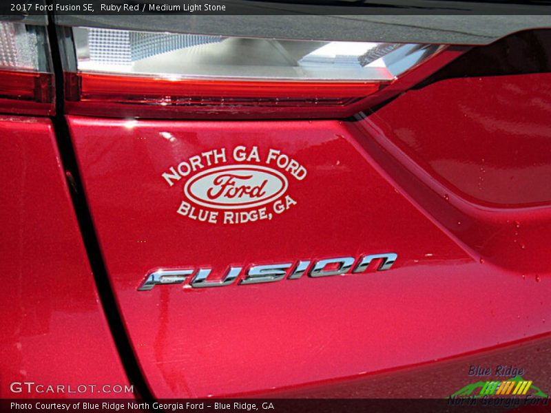 Ruby Red / Medium Light Stone 2017 Ford Fusion SE