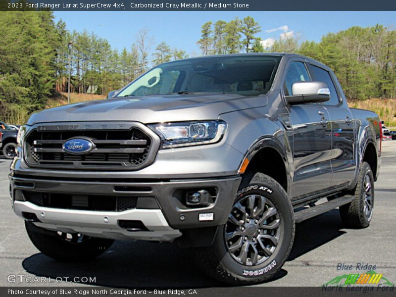Carbonized Gray Metallic / Medium Stone 2023 Ford Ranger Lariat SuperCrew 4x4
