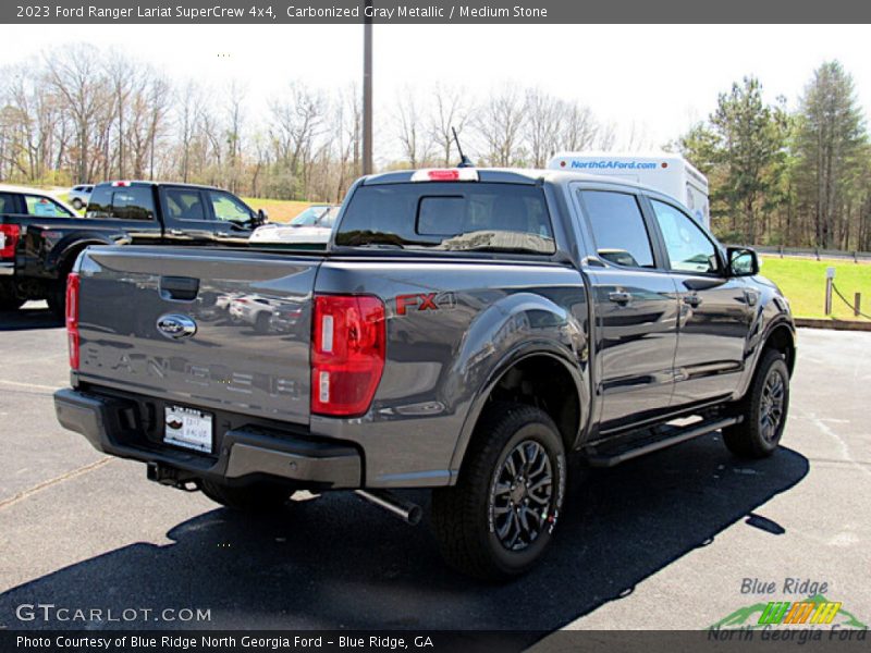 Carbonized Gray Metallic / Medium Stone 2023 Ford Ranger Lariat SuperCrew 4x4