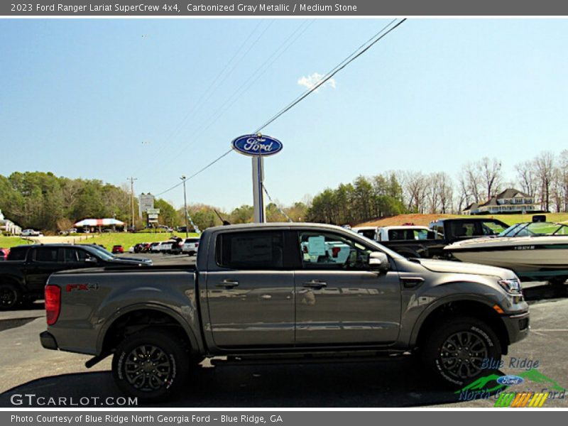 Carbonized Gray Metallic / Medium Stone 2023 Ford Ranger Lariat SuperCrew 4x4