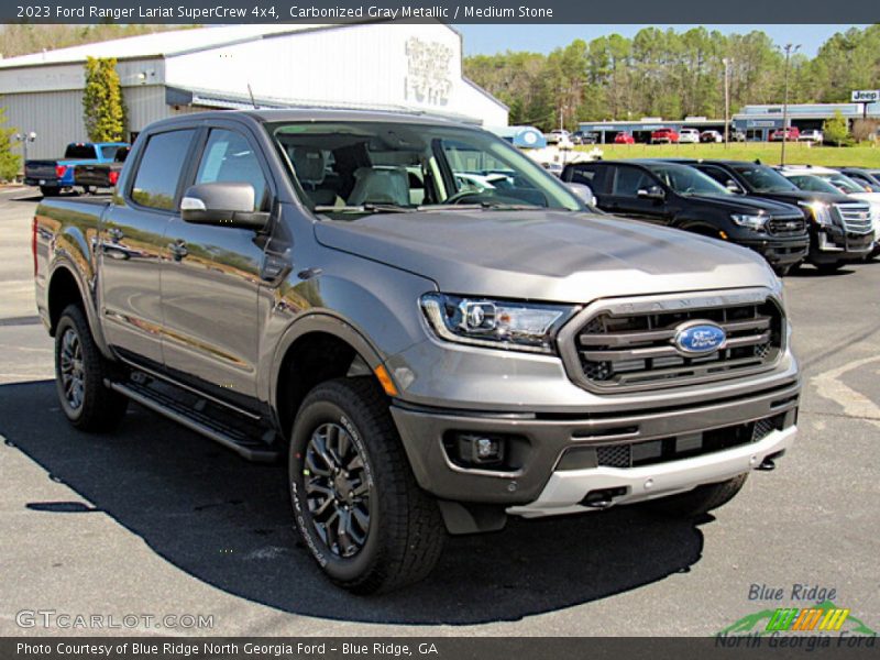 Carbonized Gray Metallic / Medium Stone 2023 Ford Ranger Lariat SuperCrew 4x4