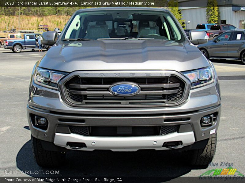 Carbonized Gray Metallic / Medium Stone 2023 Ford Ranger Lariat SuperCrew 4x4