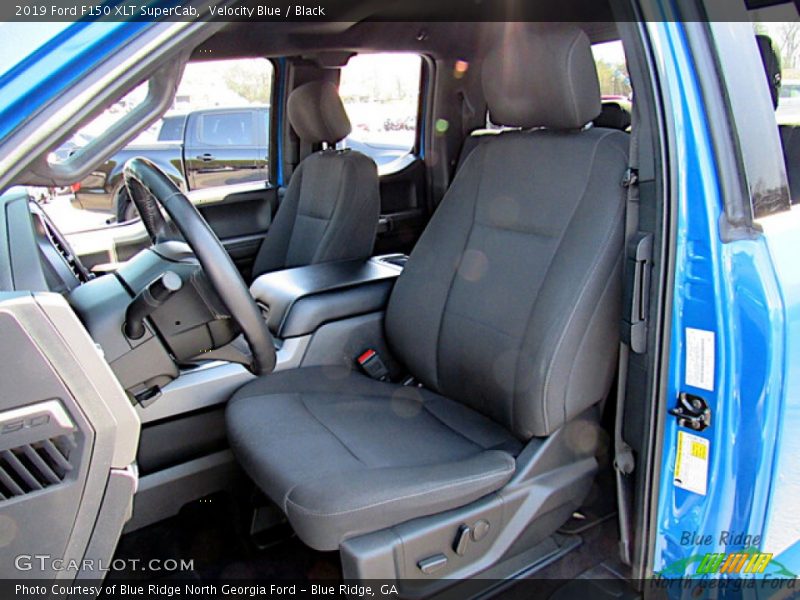 Velocity Blue / Black 2019 Ford F150 XLT SuperCab