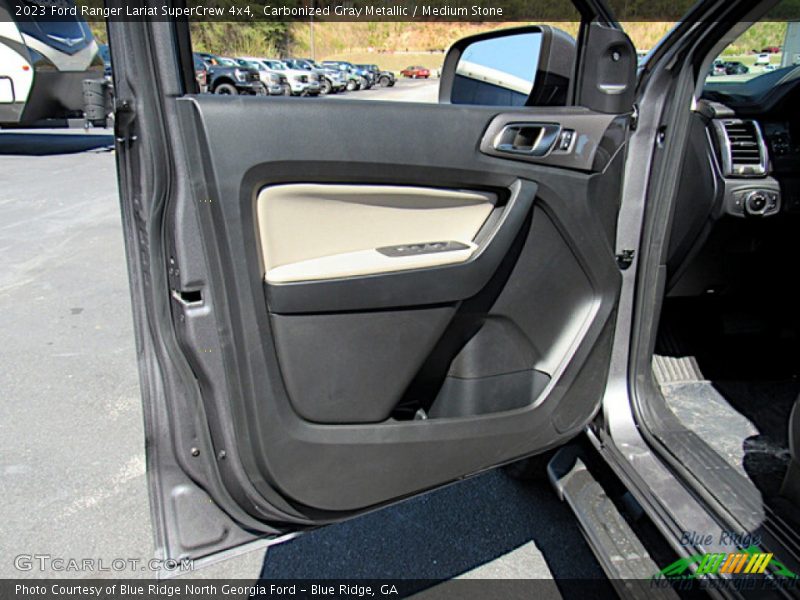 Carbonized Gray Metallic / Medium Stone 2023 Ford Ranger Lariat SuperCrew 4x4