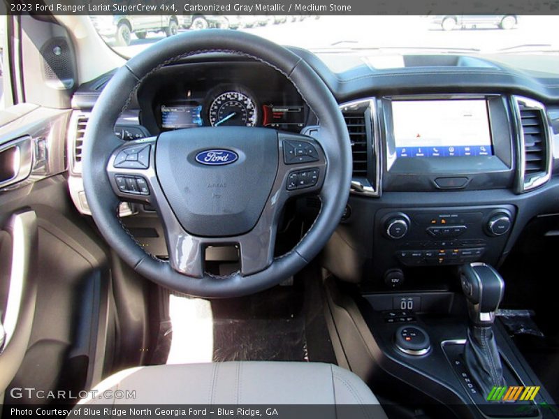 Carbonized Gray Metallic / Medium Stone 2023 Ford Ranger Lariat SuperCrew 4x4