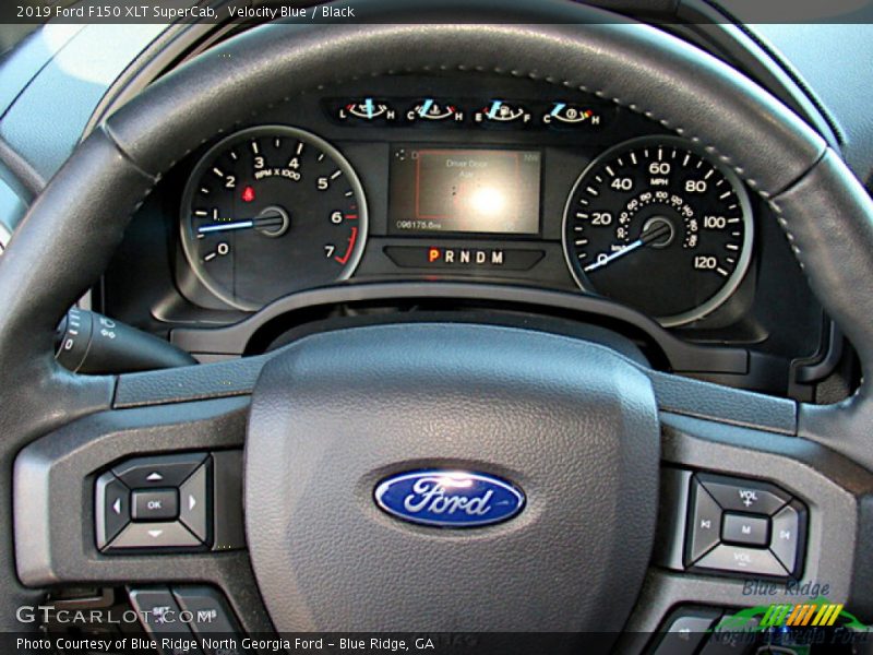 Velocity Blue / Black 2019 Ford F150 XLT SuperCab