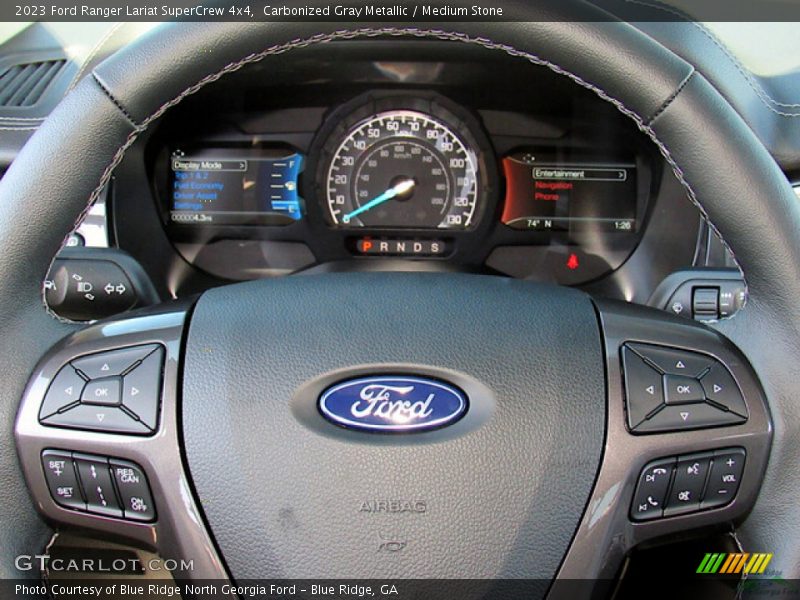 Carbonized Gray Metallic / Medium Stone 2023 Ford Ranger Lariat SuperCrew 4x4