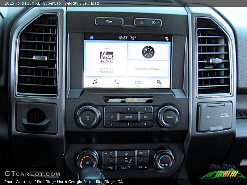 Velocity Blue / Black 2019 Ford F150 XLT SuperCab