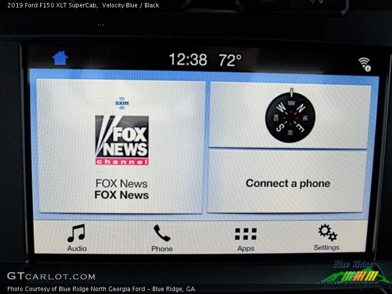 Velocity Blue / Black 2019 Ford F150 XLT SuperCab