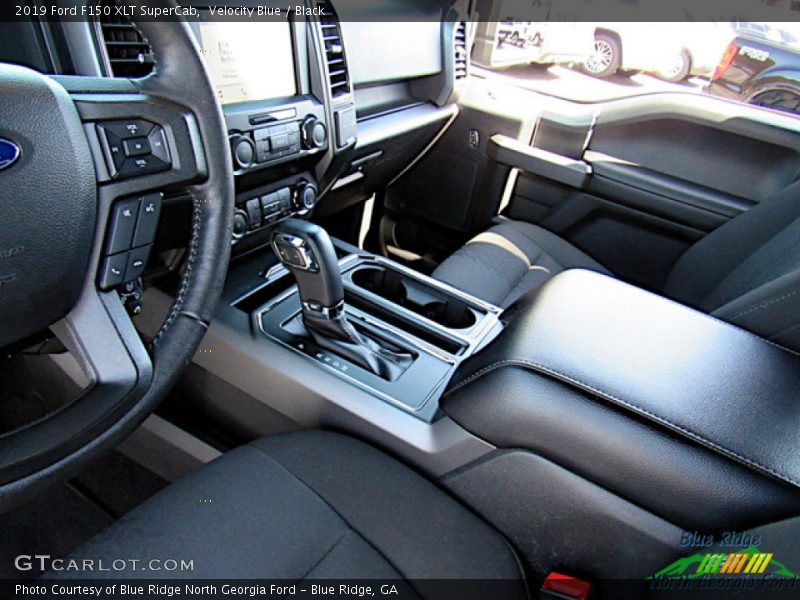 Velocity Blue / Black 2019 Ford F150 XLT SuperCab