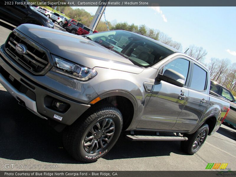 Carbonized Gray Metallic / Medium Stone 2023 Ford Ranger Lariat SuperCrew 4x4
