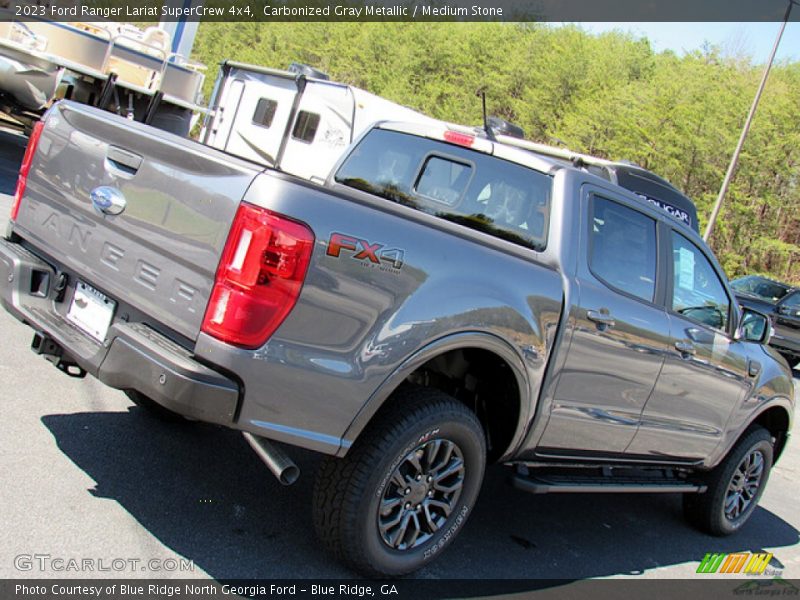Carbonized Gray Metallic / Medium Stone 2023 Ford Ranger Lariat SuperCrew 4x4