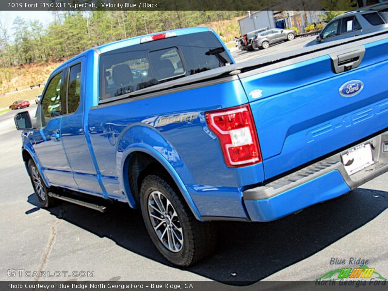 Velocity Blue / Black 2019 Ford F150 XLT SuperCab