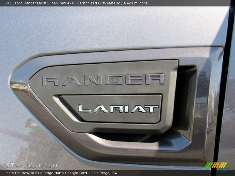 Carbonized Gray Metallic / Medium Stone 2023 Ford Ranger Lariat SuperCrew 4x4