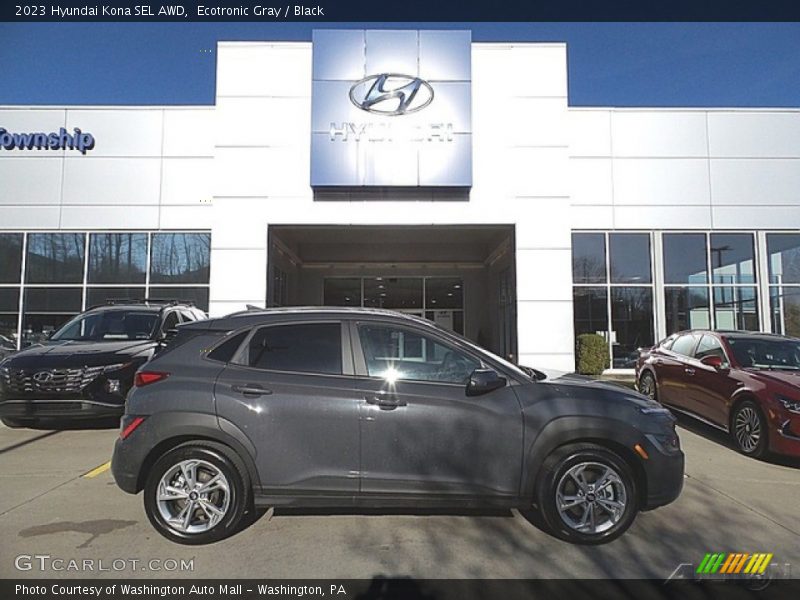 Ecotronic Gray / Black 2023 Hyundai Kona SEL AWD