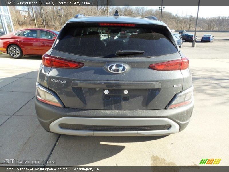 Ecotronic Gray / Black 2023 Hyundai Kona SEL AWD