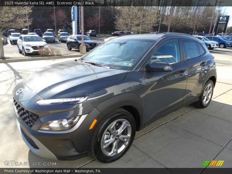 Ecotronic Gray / Black 2023 Hyundai Kona SEL AWD