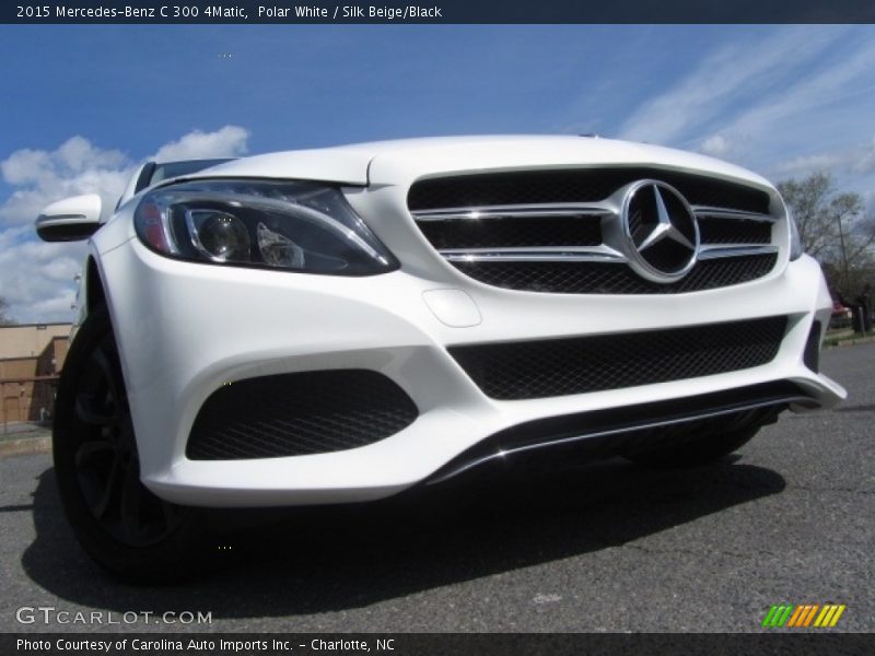 Polar White / Silk Beige/Black 2015 Mercedes-Benz C 300 4Matic