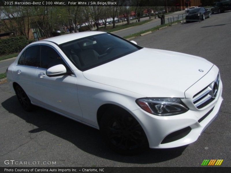 Polar White / Silk Beige/Black 2015 Mercedes-Benz C 300 4Matic