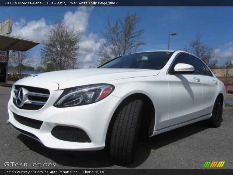 Polar White / Silk Beige/Black 2015 Mercedes-Benz C 300 4Matic